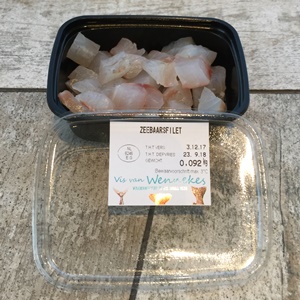 Zeebaars tartaar porties